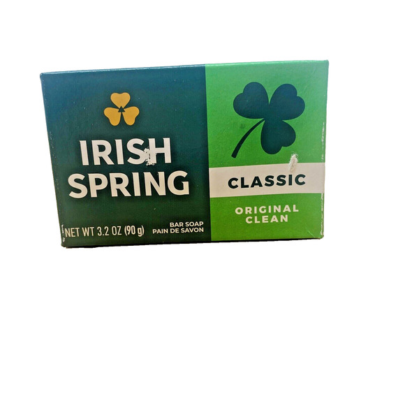 Irish Spring Classic (2) Deodorant Bar Soap 3.20 oz Prop Clean Advertisement pic - Picture 3 of 7